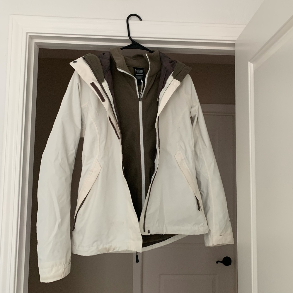 Women's North Face Jacket - Shell & Inner Fleece - Size XS